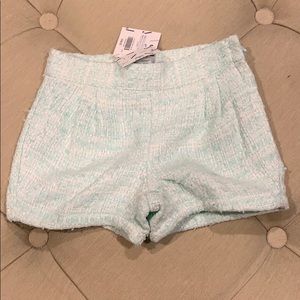 NWT Janie & Jack Mint GREEN Tweed SPARKLE SHORTS